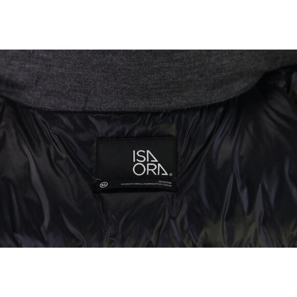 Isaora Gray Wool Down Puffer Vest Jacket Men's XL - Picture 8 of 9